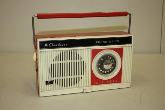 VINTAGE AIRLINE PHONO-RADIO ALL TRANSISTOR PORTABLE RADIO