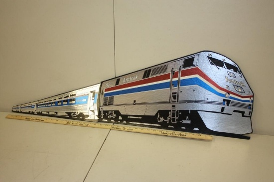 CARDBOARD AMTRAK ADVERTISING ENGINE CARS SLEEPING 3D