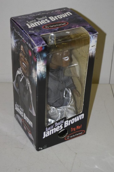 VINTAGE DANCIN SHOUTIN JAMES BROWN ANIMATED FIGURINE, GEMMY POP CULTURE SERIES