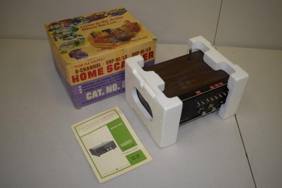 VINTAGE REALISTIC 8-CHANNEL UHF/VHF HOME RADIO SCANNER 20-122 CB