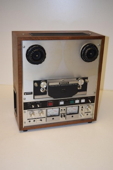 STUNNING VINTAGE SONY 10" REEL TO REEL, TC-850, WITH ? AND DUST COVER