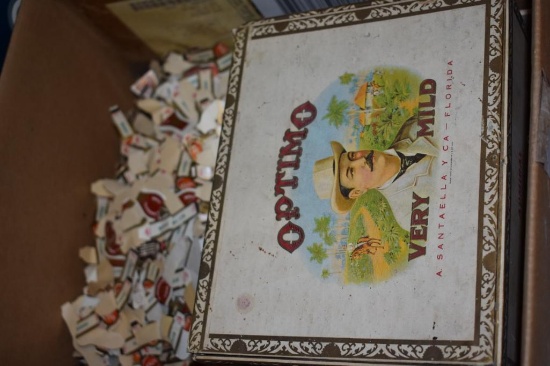 VINTAGE CIGAR RINGS, OPTIMO, CORONA BANDS, UNUSED