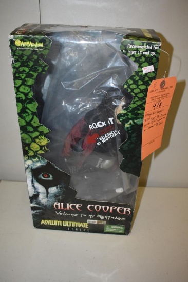 VINTAGE ART ASYLUM ULTIMATE ALICE COOPER 18" DELUXE ACTION FIGURE, "WELCOME TO MY NIGHTMARE"
