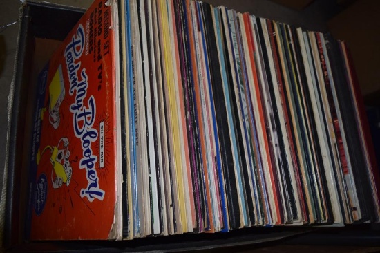 BOX OF LP RECORDS