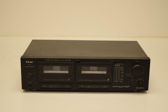 VINTAGE TEAC 4W470 STEREO DOUBLE CASSETTE DECK