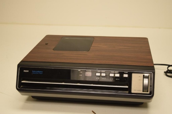 VINTAGE RCA SELECTA VISION VIDEO DISC PLAYER CAPACITANCE ELECTRONIC DISC SYSTEM