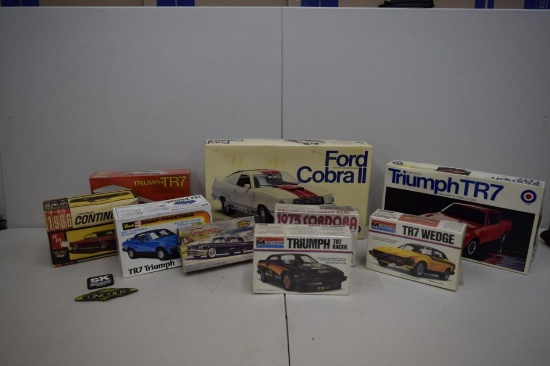 BOX OF MODEL CAR KITS