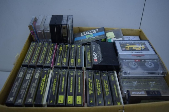 BOX OF CASSETTE TAPES; EASY LISTENING, BIG BAND ETC.