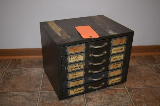 VINTAGE NEW MADE 6 DRAWER INDUSTRIAL PARTS CABINET