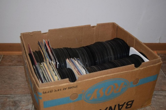MASSIVE ESTATE LOT OF UNPICKED 45 RPM RECORDS, 200+