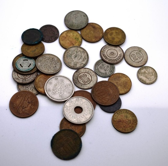 MISC FOREIGN COINS; MULTIPLE YEARS, DENOMINATIONS ETC.