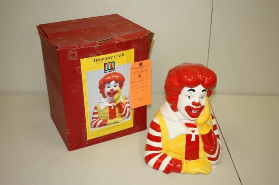 PFALTZGRAFF TREASURE CRAFT RONALD MC DONALD COOKIE JAR