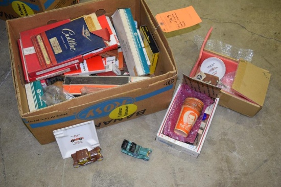 BOX OF VINTAGE BRAKE AND SUSPENSION PARTS