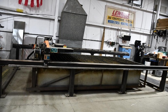 (Circa 1997) Plasma Pro Single Head CNC Plasma Table, 5 x 10 Table w/Down Draft Exhaust System