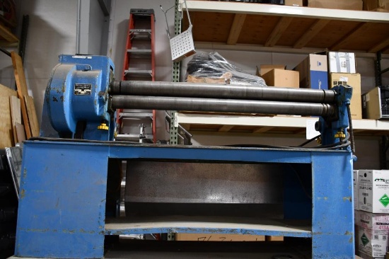 Peck, Stow & Wilcox 3 Roll 48 Slip Roll Sheet Bender, Model 348, s/n 642285, 16-18 Gauge Soft Steel