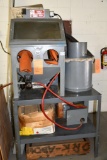 TRINCO 2 HOLE MINI TABLE TOP TYPE SAND BLAST CABINET, MODEL 20/CDB,