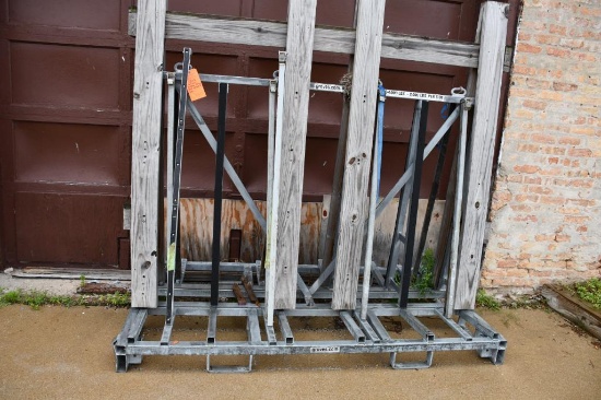 Stationary Material Racking STATIONARY A-FRAME MATERIAL RACK WITH FORKLIFT HOLES | Industrial ...