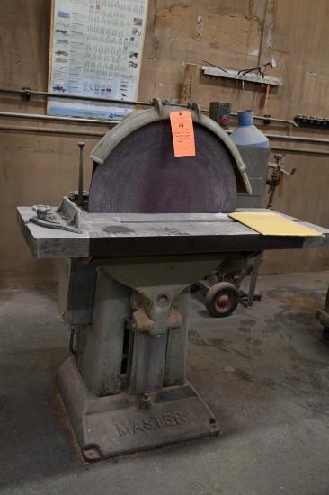 (1975) Kindt Collins Master 24" Disc Sander, Model R, S/N 5915, Tilting Table