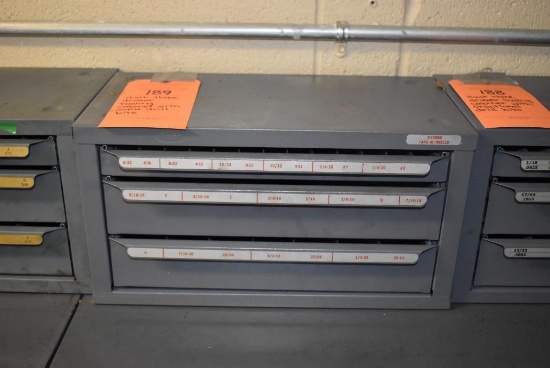 Huot Three Drawer Tooling Cabinet With Some Drill Bits