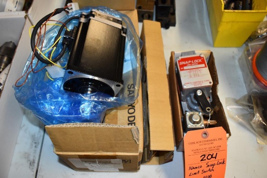 NAMCO SNAP LOCK LIMIT SWITCH #080-11100 & SANYO DENKI MOTOR R2