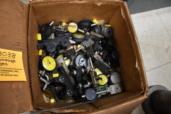 Box Of Vintage Dial Gauges