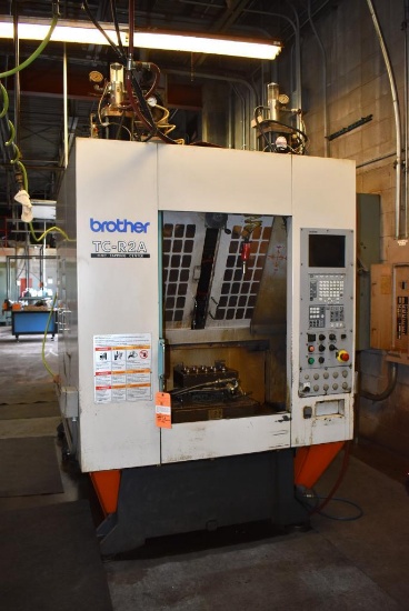 (2005) BROTHER TWIN PALLET CNC DRILL & TAP MACHINE, MODEL TC-42A, S/N 111715, 19-1/2" X 11-3/4"