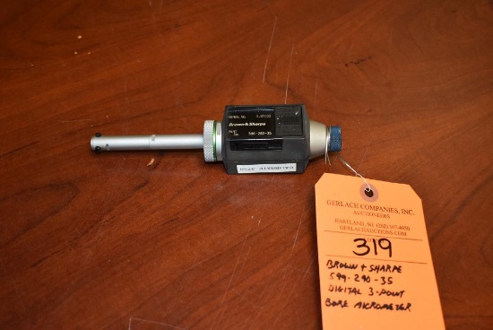 BROWN & SHARPE 599-290-35 DIGITAL THREE POINT BORE MICROMETER