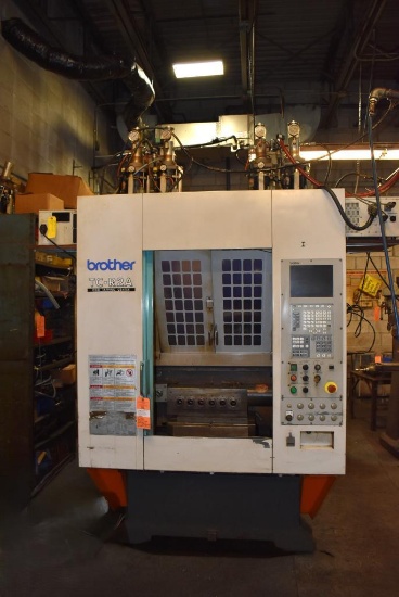 (2001) BROTHER TWIN PALLET CNC DRILL & TAP MACHINE, MODEL TC-R2A, S/N 111205,