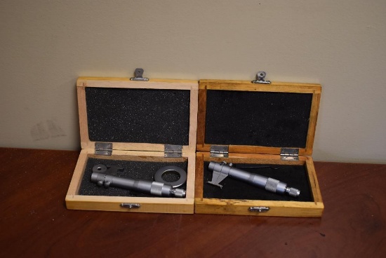 (2) MHC 1"-2" INSIDE MICROMETER WITH CASE