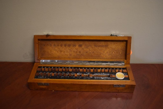 Set Of German Mfg. Gage Blocks With Wood Case *9 Missing 05005-2
