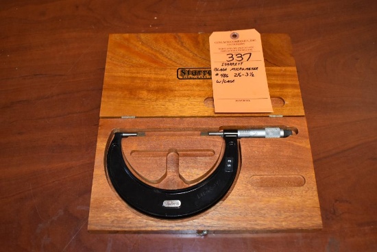 STARRETT BLADE MICROMETER #486 2 1/2" - 3 1/2" WITH CASE