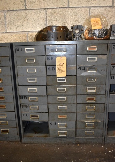 Steelmaster 30 Drawer Cabinet With Contents; Tooling And Misc. - Some Handles/Drawers Are Missing
