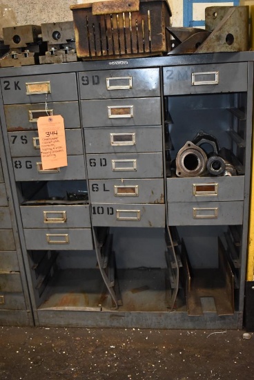 Steelmaster 30 Drawer Cabinet With Contents; Tooling And Misc. - Many Drawers Are Missing