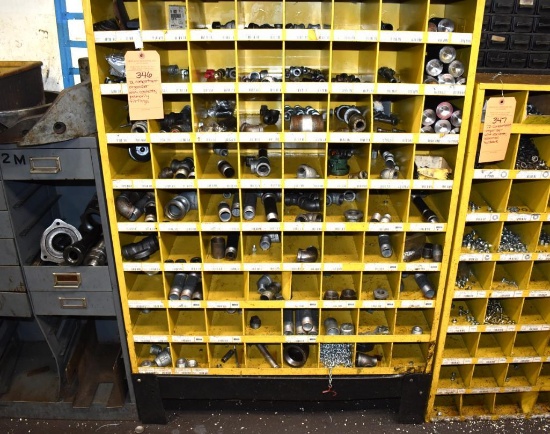 72 Compartment Organizer With Contents; Primarily Fittings