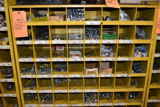 72 Compartment Organizer With Contents; Assorted Hardware