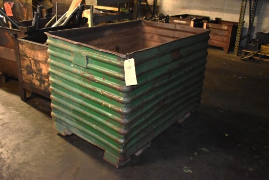 STEEL BIN WITH ASSORTED CAMS, VARIOUS SIZES, CONTAINER IS 35 1/2" x 55 1/2" x 35 1/2"H