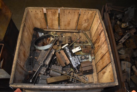 Wooden Crate With Screw Machine Components