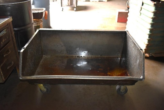 ROLLING SHAVING CART, NO CONTENTS, 43"L x 29"D x 22"H *NO HANDLE*