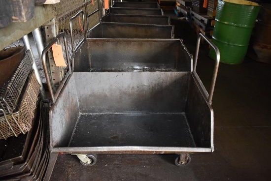 ROLLING SHAVING CART, NO CONTENTS, 37"L x 25"D x 22"H