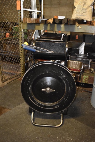 BANDING CART WITH STEEL STRAP, CLAMPS AND TOOLS
