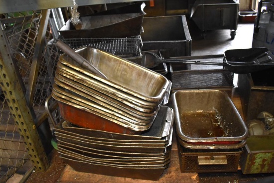 Pallet With Misc. Steel Pans