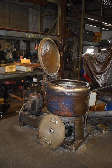 TOLHURST CHIP SPINNER, MODEL 20" @ 1050 RPM, S/N T-49406, BELT DRIVEN, SAFETY TOP DOOR,