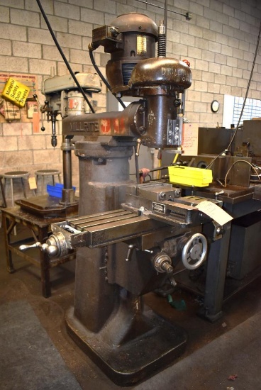 MILLRITE VERTICAL MILL WITH 6" MAGNUM VISE MODEL MVI, S/N: 671-68