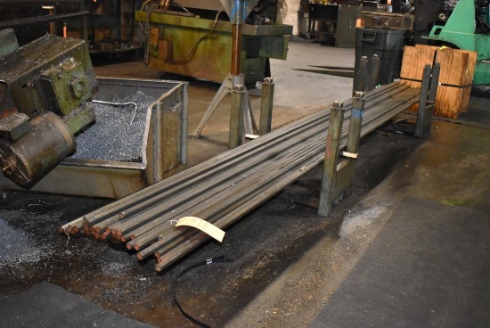 STAND WITH 12' LONG HEX STEEL STOCK