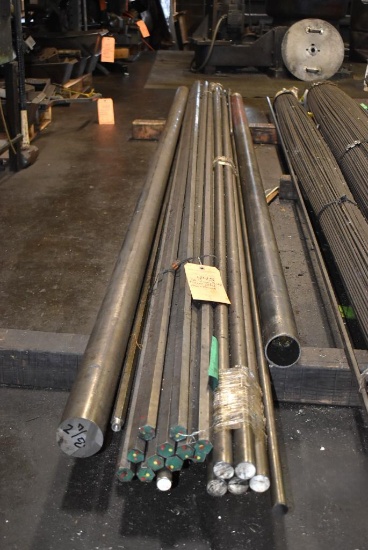 12' LONG BUNDLE OF STEEL STOCK - HEX AND ROUND