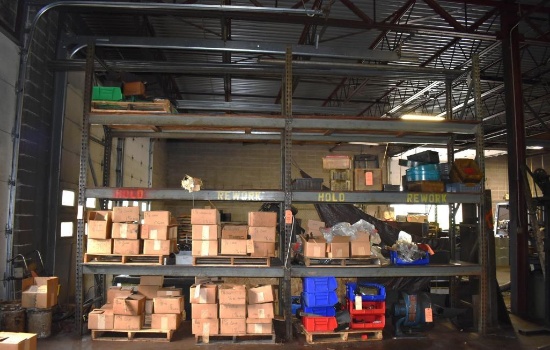 (2) SECTIONS OF STEEL PALLET RACKING, 36"D x 8'W x 12'H, NO CONTENTS - DELAYED MOVEOUT UNTIL EMPTY