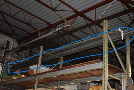 CONTENTS ON TOP OF RACK - BOTH SIDES; ASSORTED SIZES AND LENGTHS OF TUB STOCK, CONDUIT AND MISC.