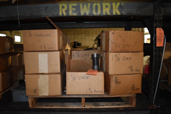 Pallet Of 1 5/8" Cone Collets And Pushers