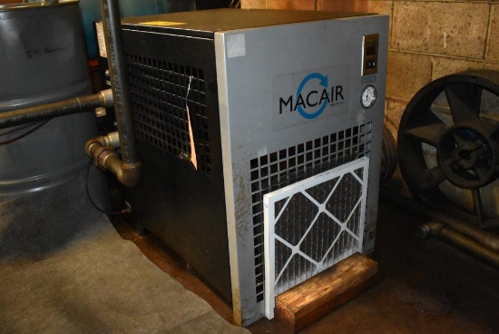 (2013) MAC AIR REFRIGERATED AIR LINE DRYER, MODEL HX200A-2, S/N 10-13-1815SR, R134A TYPE,
