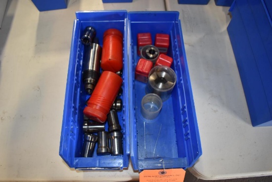 (2) Bins With Collets - Some Are In Containers